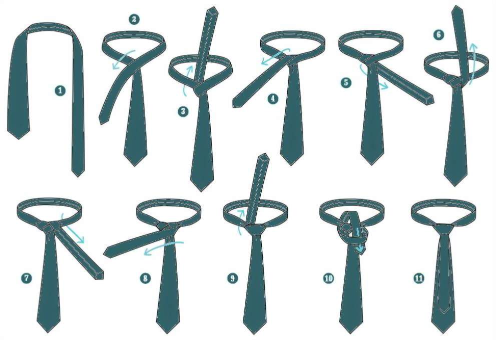 Якщо Ви хочете зав'язати «оселедець» то можна прочитати нашу статтю «   Як зав'язувати краватку оселедець   «