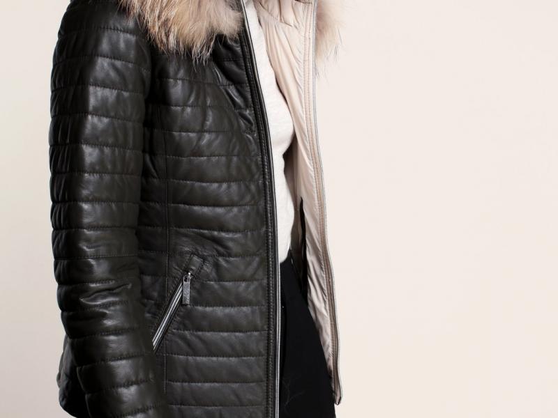 Преимущества женских кожаных курток с мехом