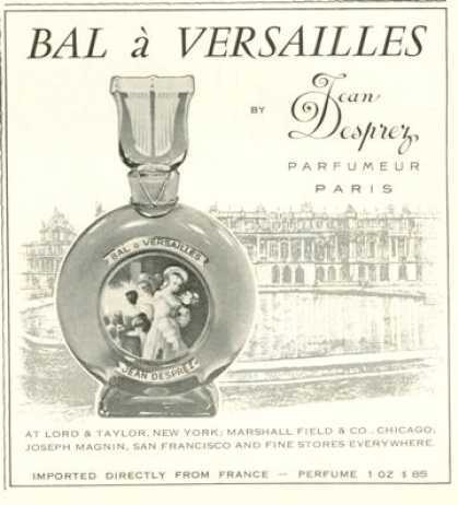 Вантажний рекламний постер Bal A Versilles Jean Desprez:
